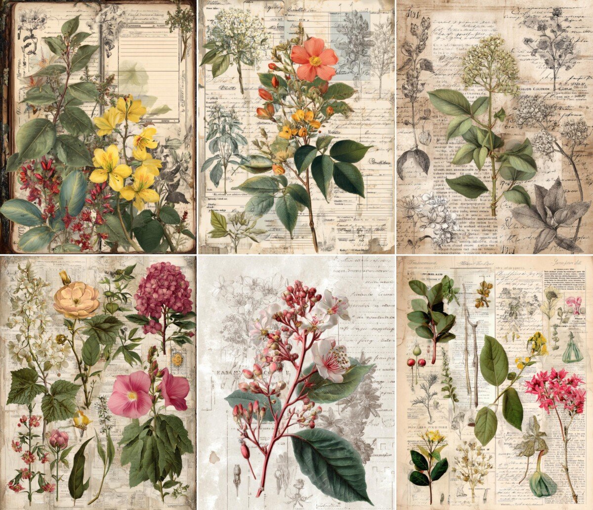 botanical preview 4 – Journal Pages