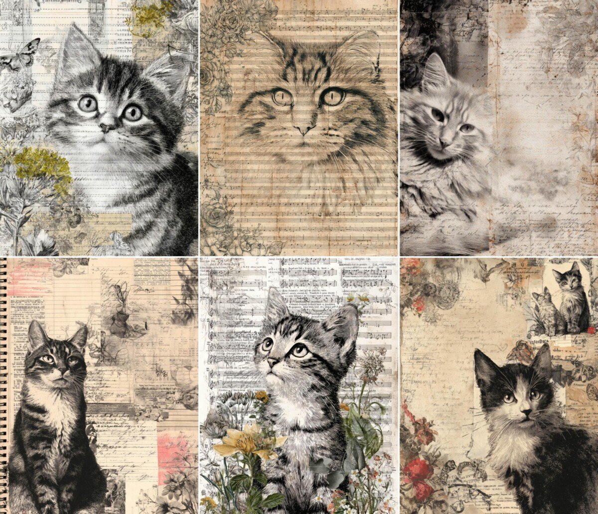 vintage preview 7 – Journal Pages