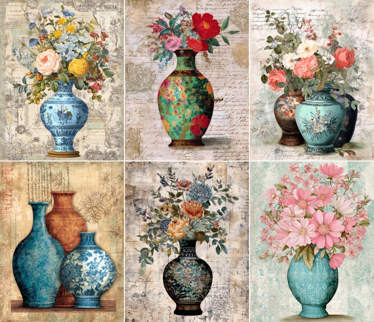ceramic – 56 Ceramic Vase Journal Pages