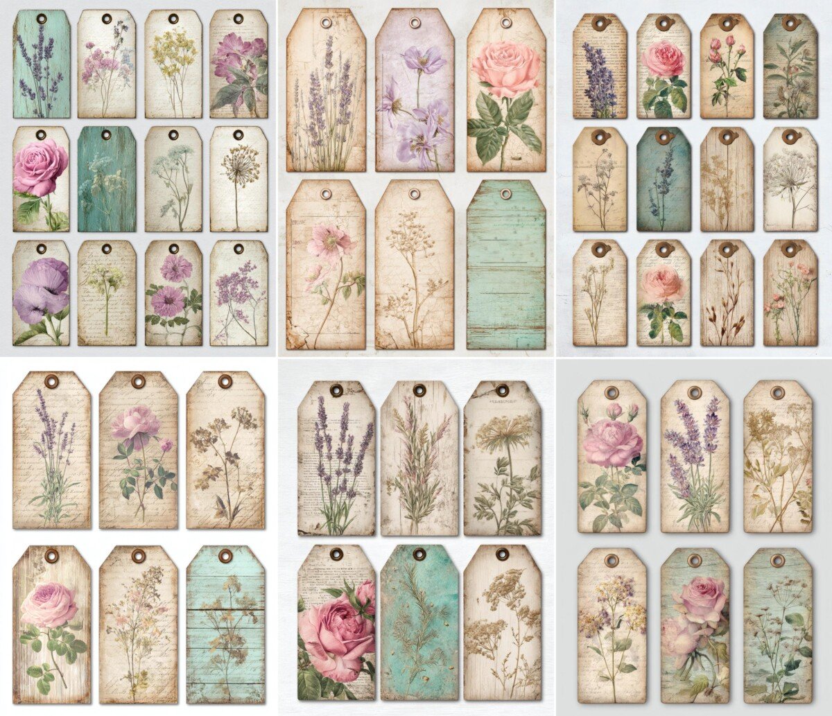 botanical – 100+ Botanical Farmhouse Tags Printable