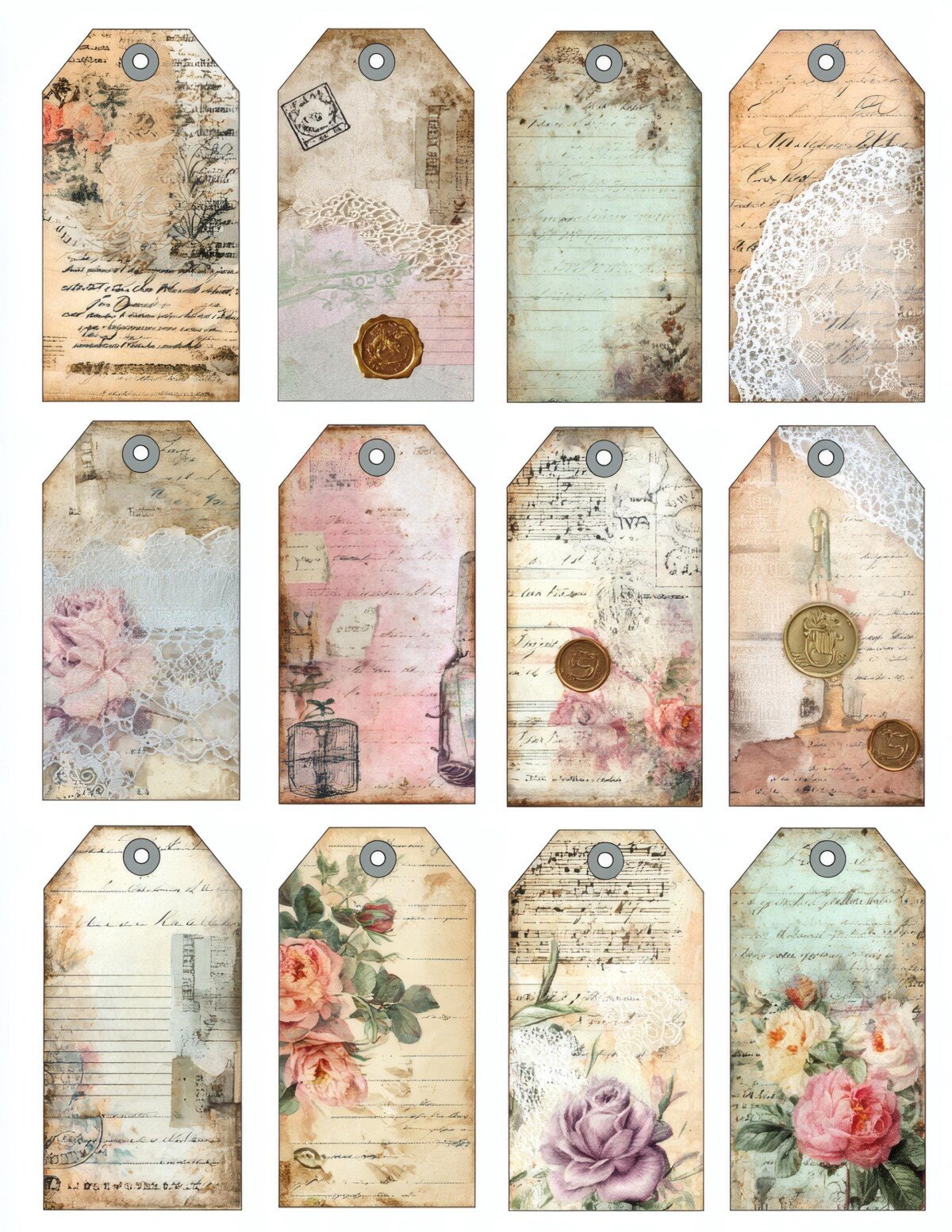 vintage preview 5 – Fussy Cuts