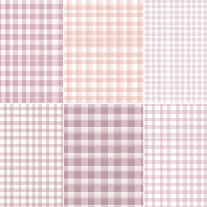 pink – 19 Pink Gingham Papers Kit