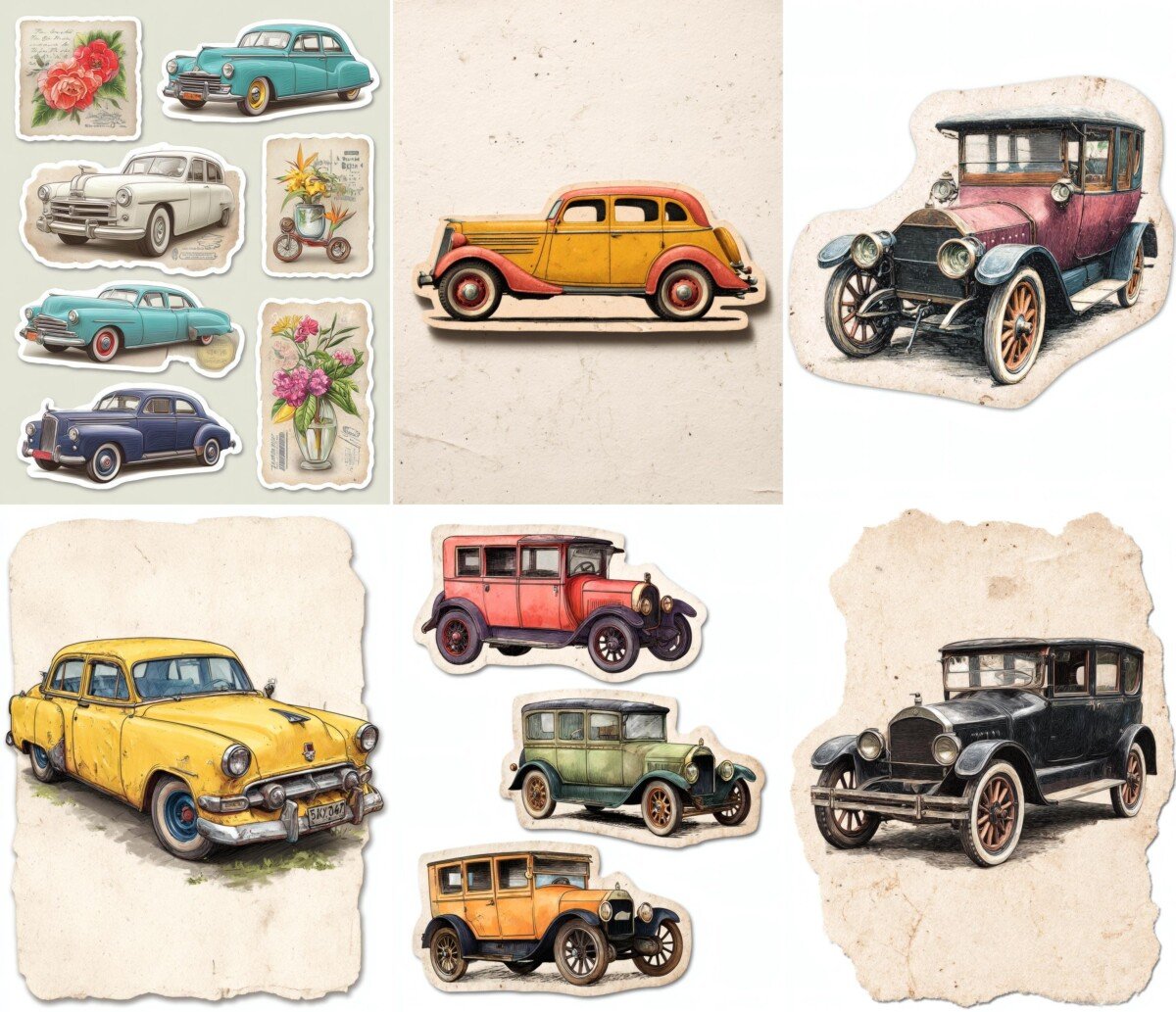 vintage preview 3 – Fussy Cuts