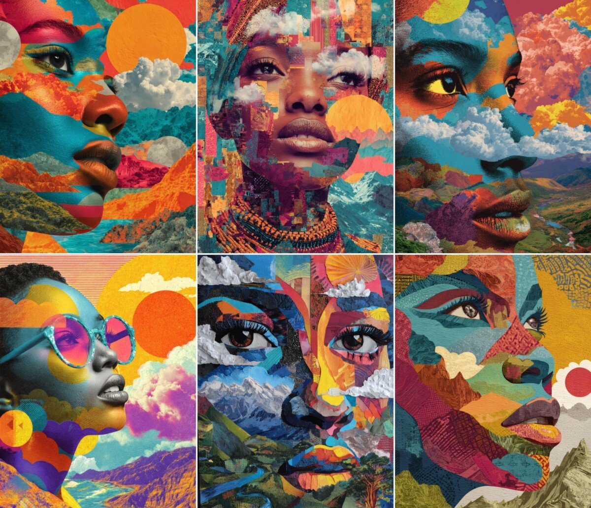 african – 40 African Pop Art Junk Journal Pages