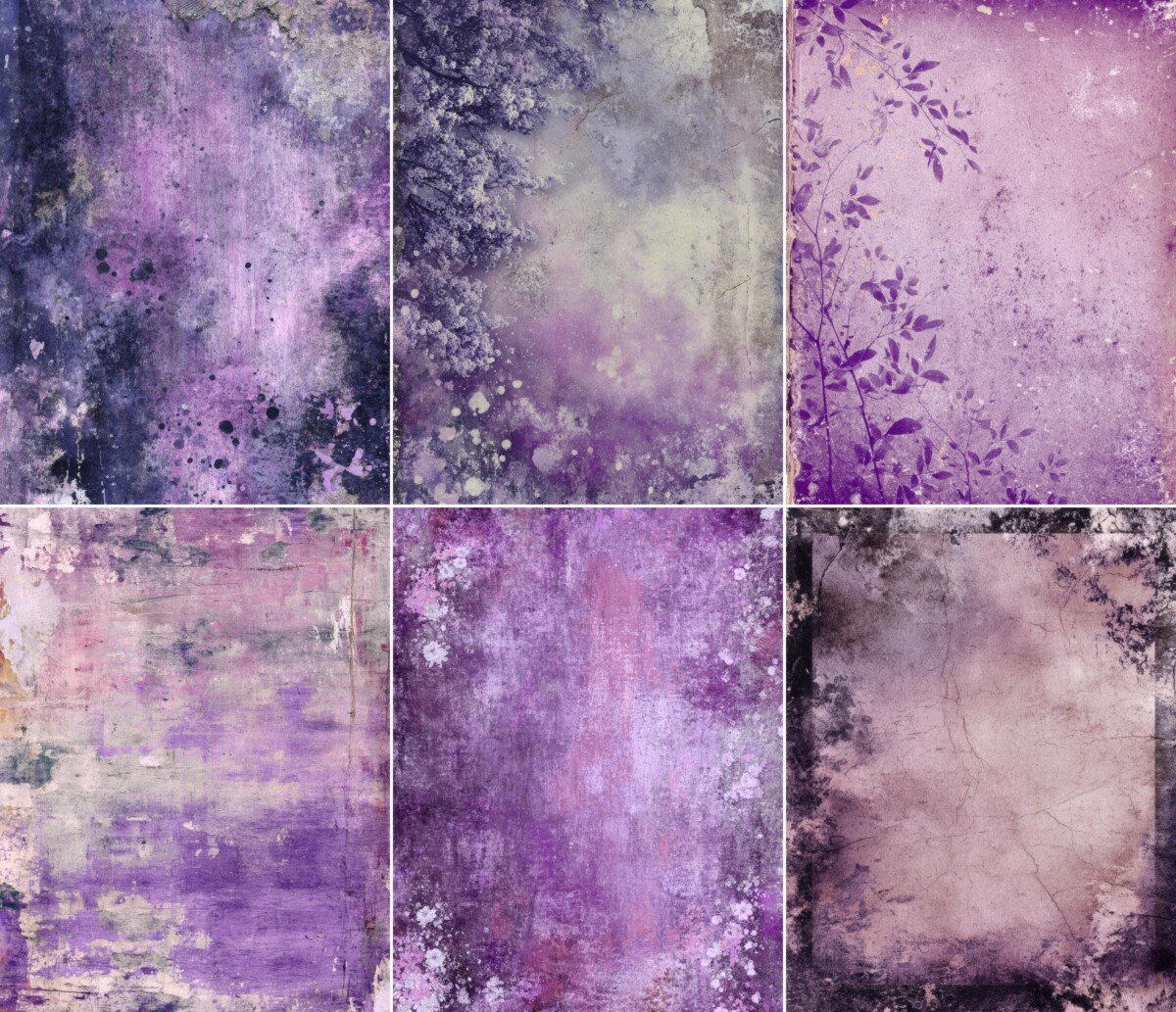 moody – 52 Moody Purple Background Papers Journal Pages