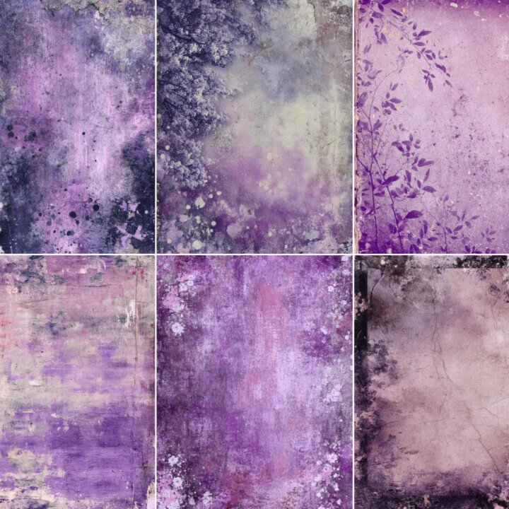 moody – 52 Moody Purple Background Papers Journal Pages