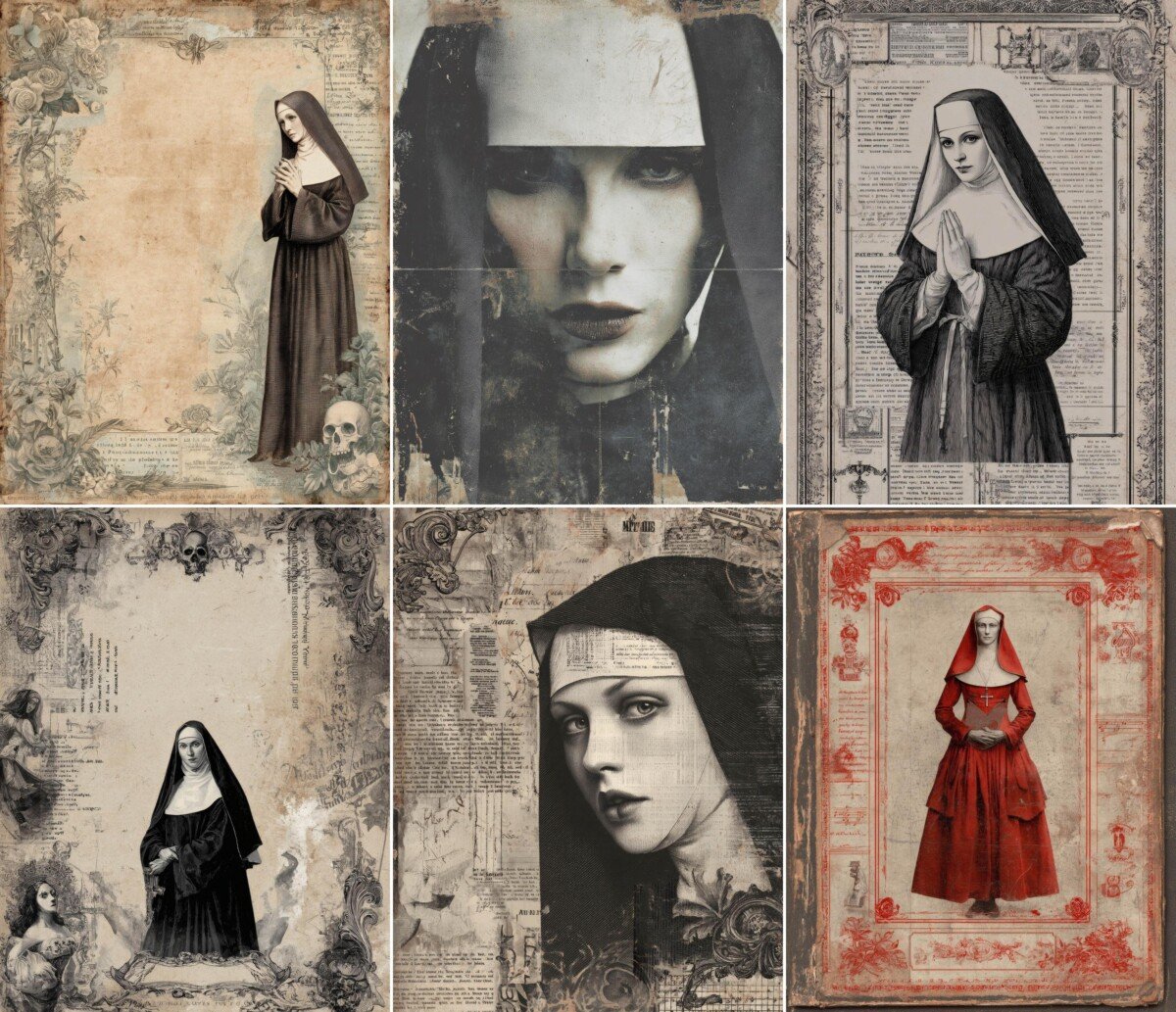 gothic – 54 Gothic Horror Journal Pages