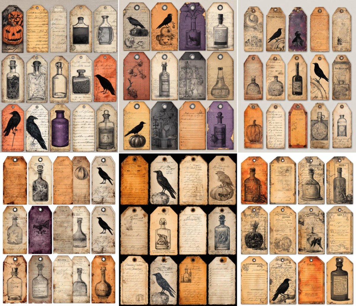 halloween preview 2 – Labels & Tags