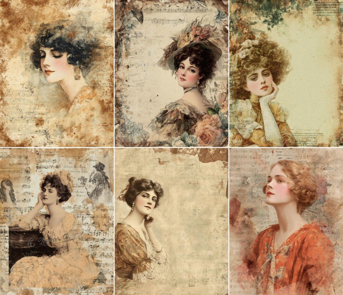 vintage preview 3 – Journal Pages