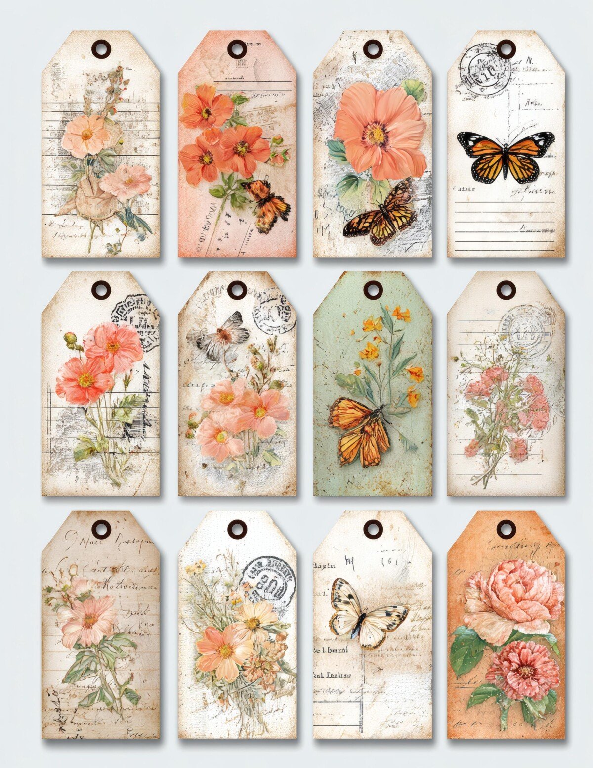 floral preview 4 – Labels & Tags