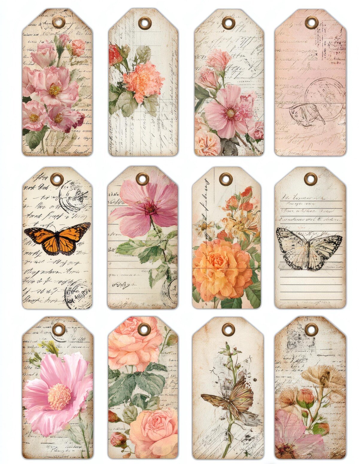 floral preview 8 – Labels & Tags