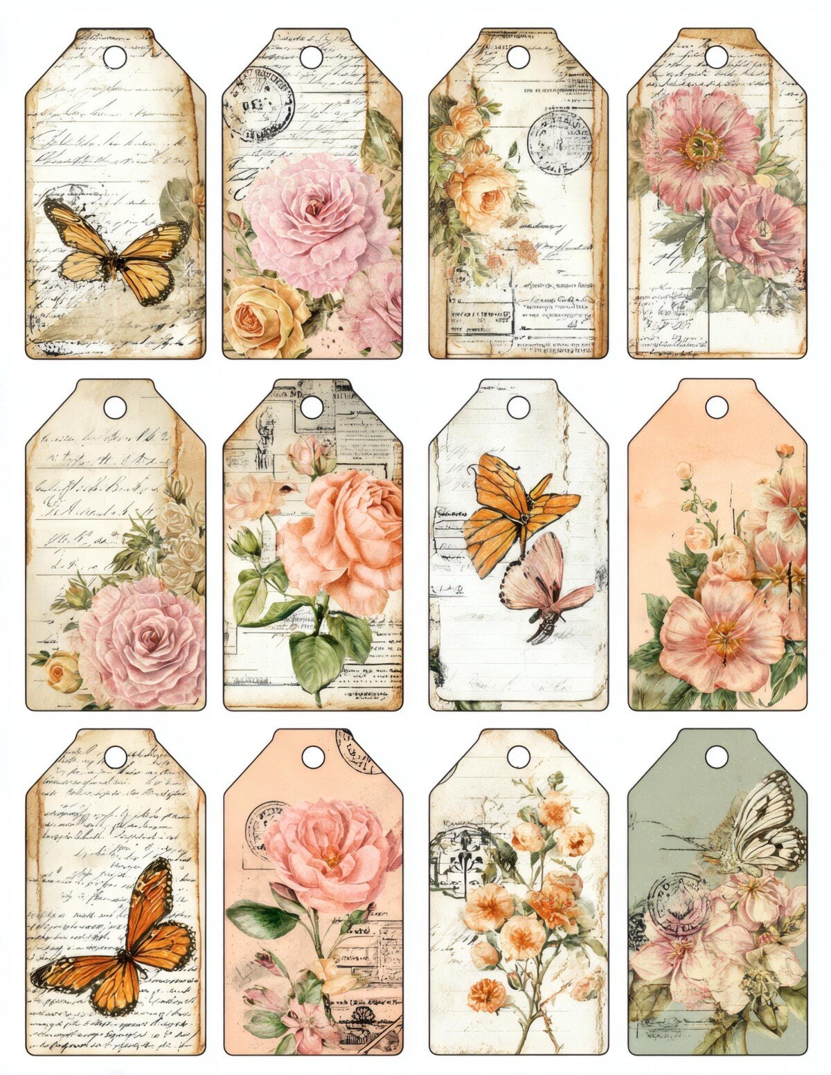 floral preview 9 – Labels & Tags