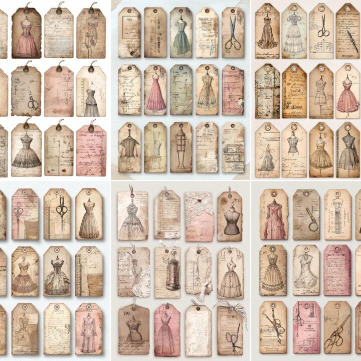 vintage – 225+ Vintage Sewing Tags & Labels