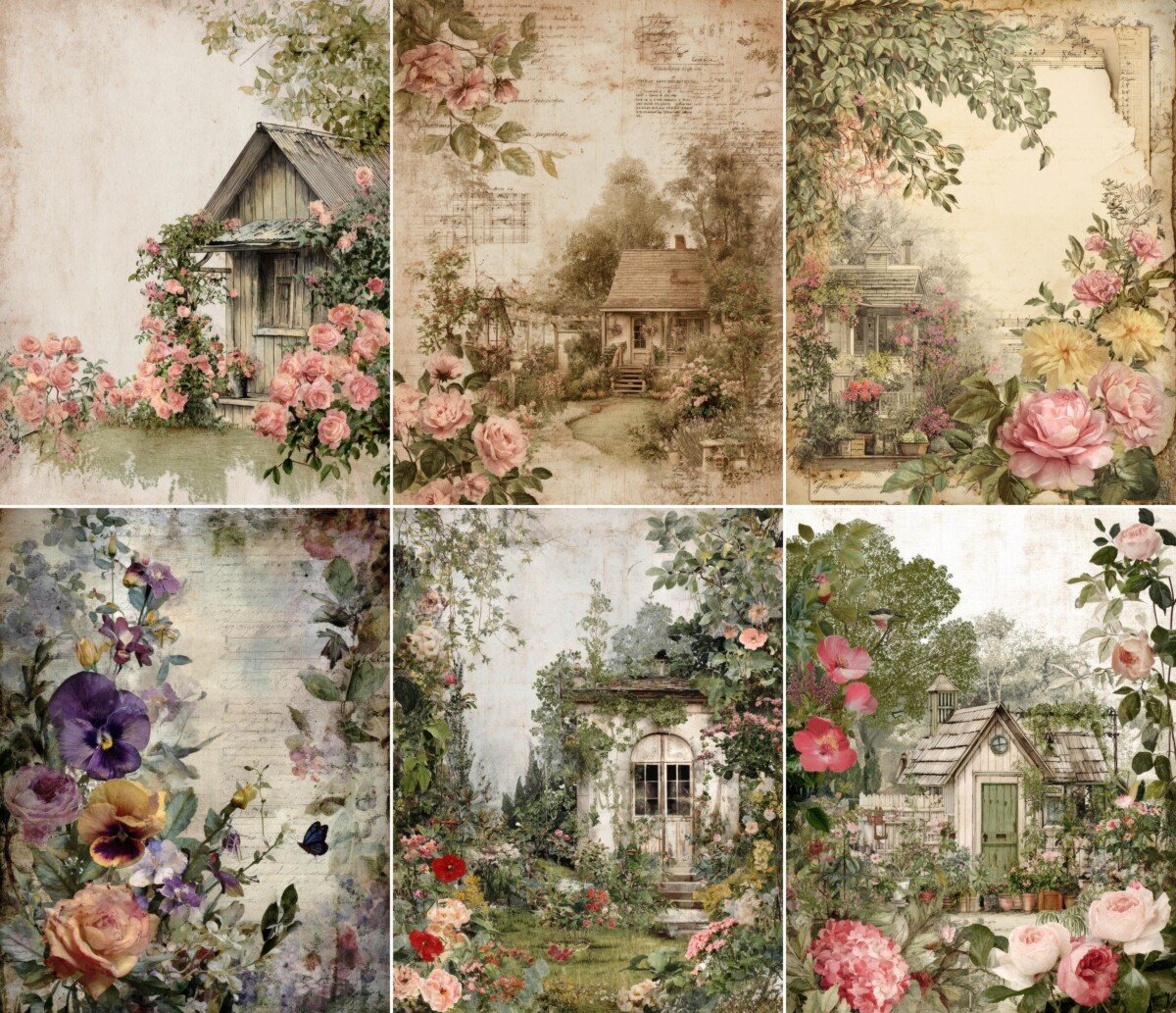 garden – 52 Garden Cottage Junk Journal Pages