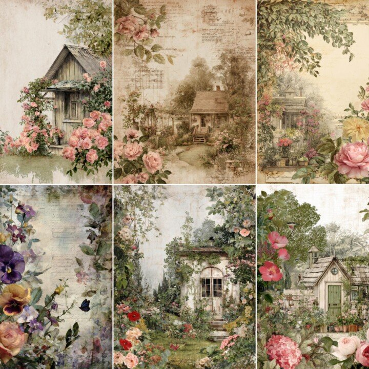 garden – 52 Garden Cottage Junk Journal Pages