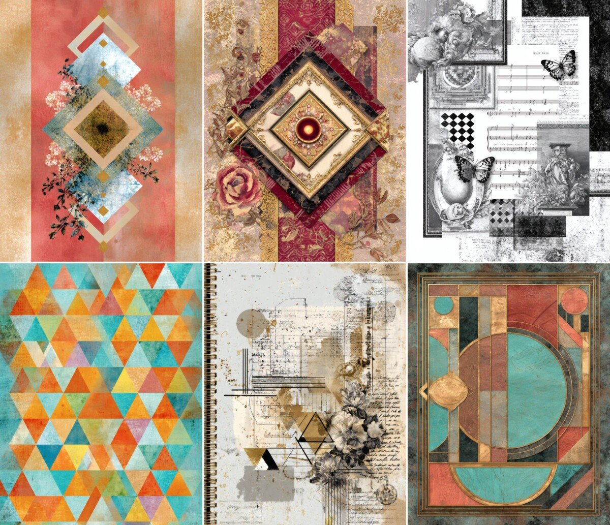 geometric preview 5 – Journal Pages