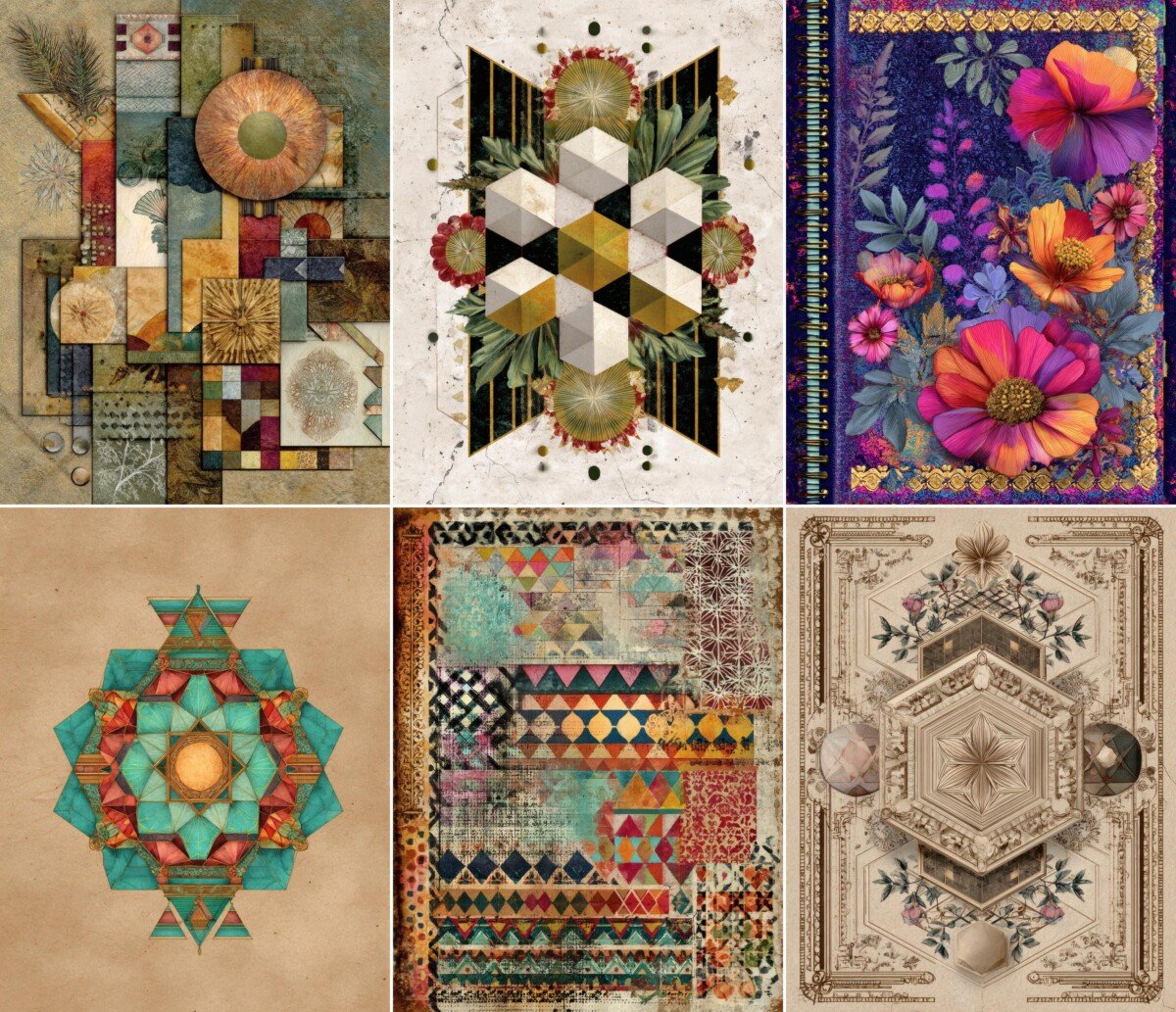 geometric preview 8 – Journal Pages