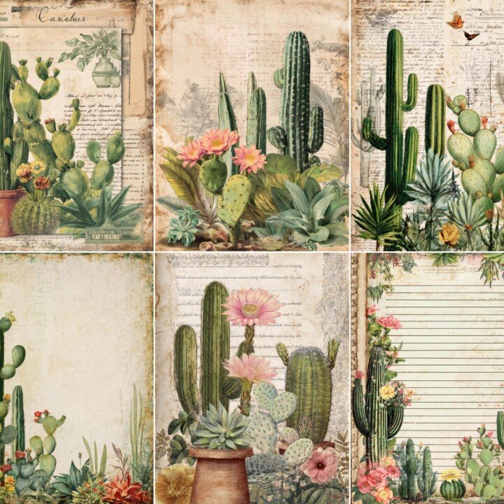 desert – 52 Desert Cactus Journal Pages