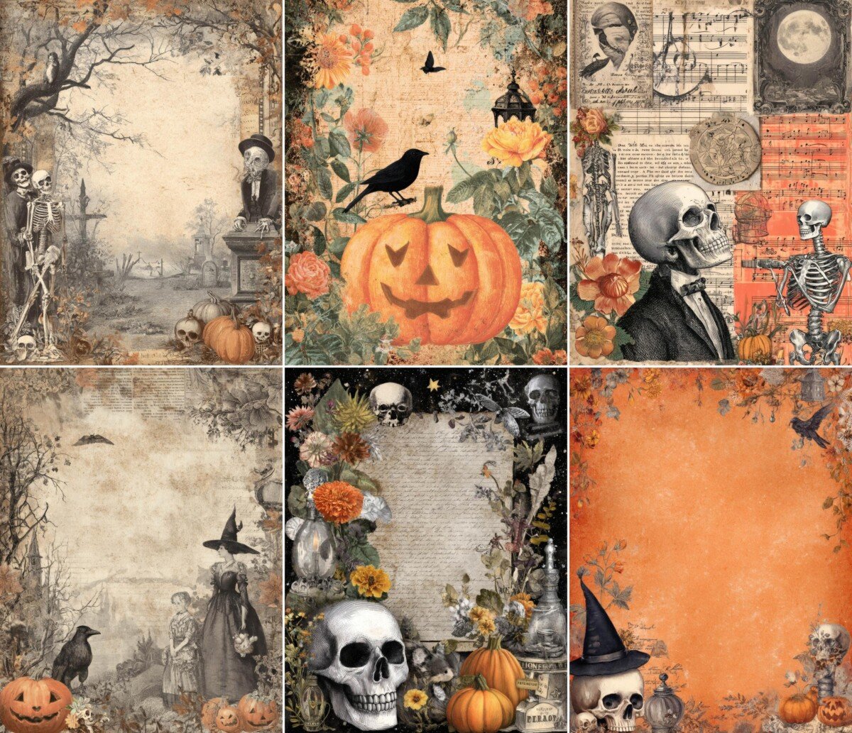 halloween – 57 Halloween Junk Journal Pages