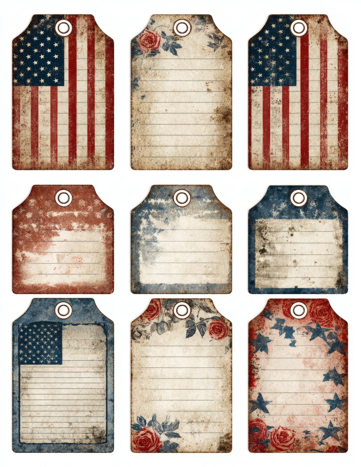 patriotic preview 9 – Fussy Cuts