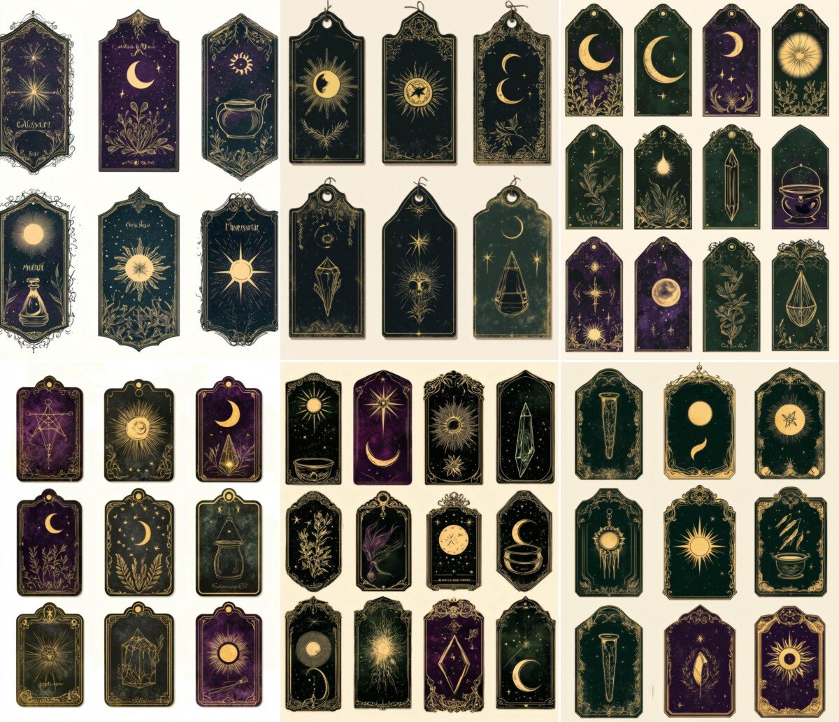 Witchy Tags and Labels – 125+ Mystical Ephemera Pieces