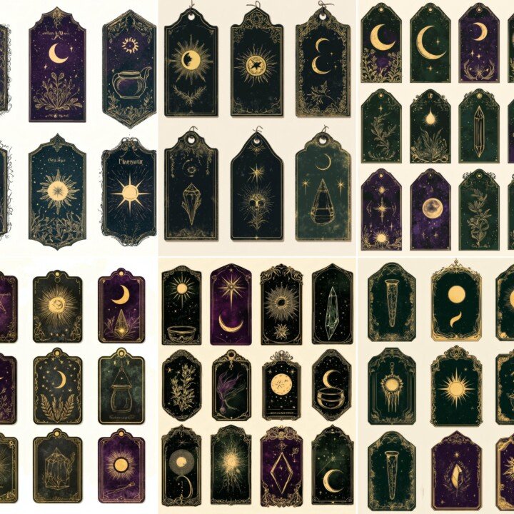 Witchy Tags and Labels – 125+ Mystical Ephemera Pieces