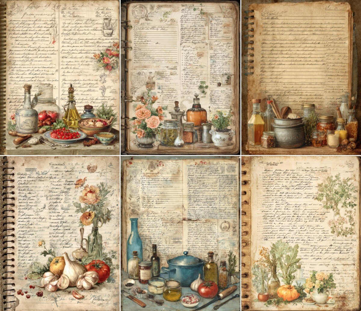 vintage preview 5 – Journal Pages