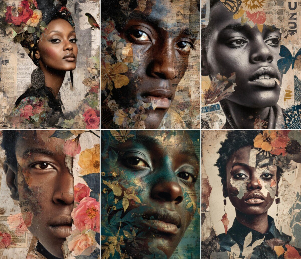 surreal – 56 Surreal Portrait Junk Journal Pages