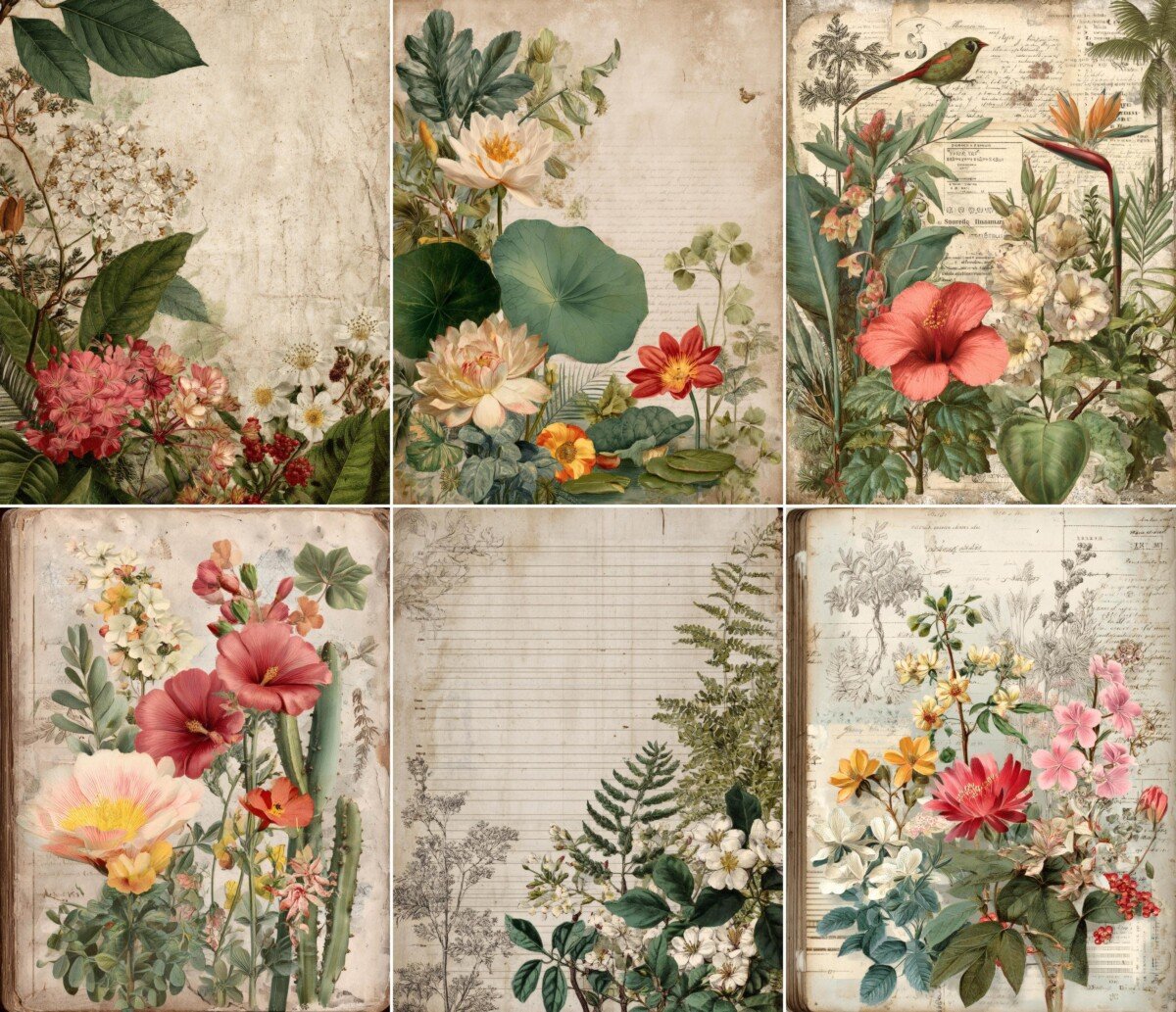 vintage preview 6 – Journal Pages