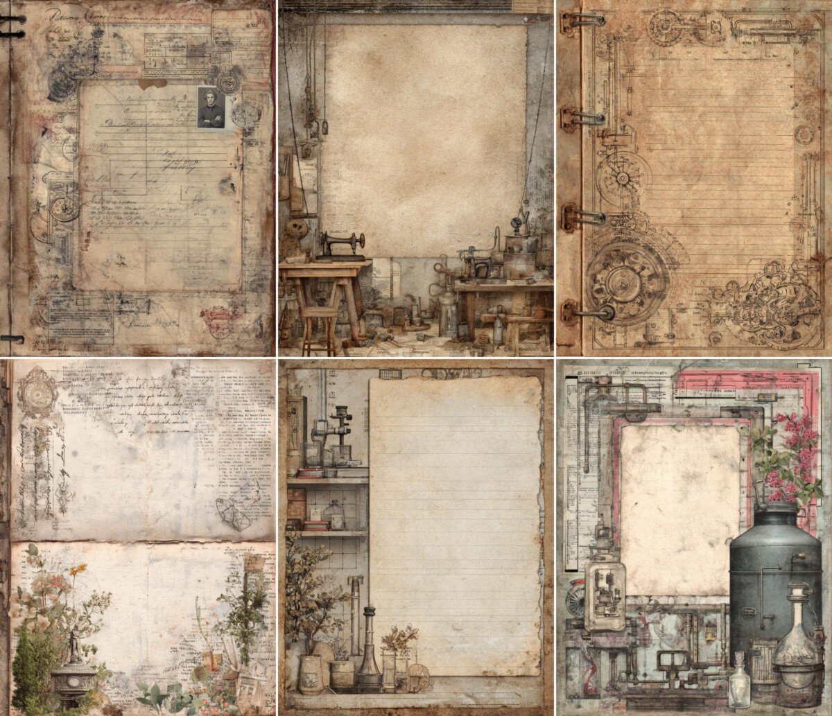 vintage preview 4 – Journal Pages