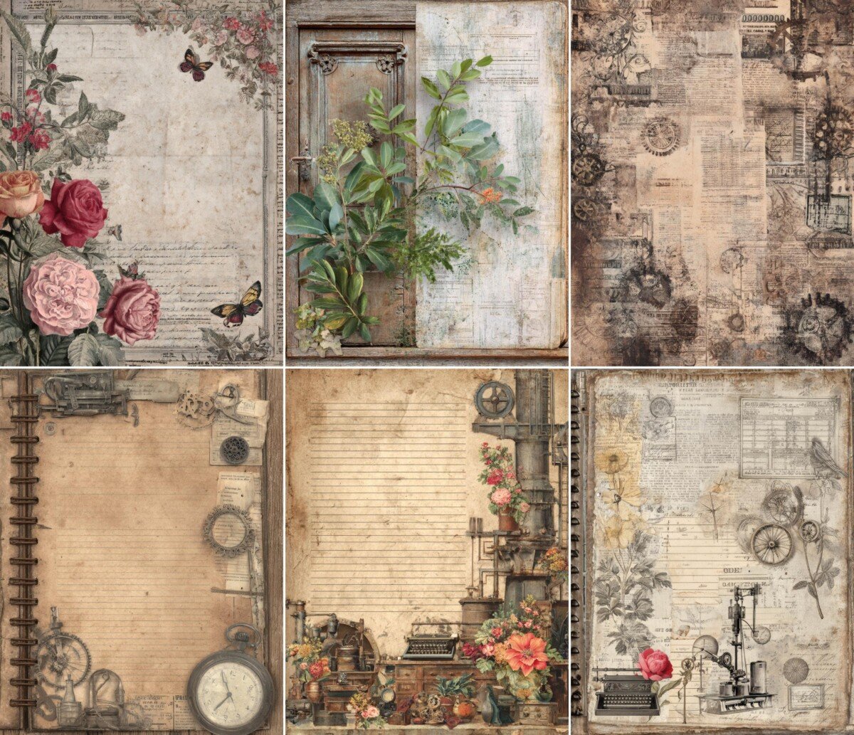 vintage preview 6 – Journal Pages