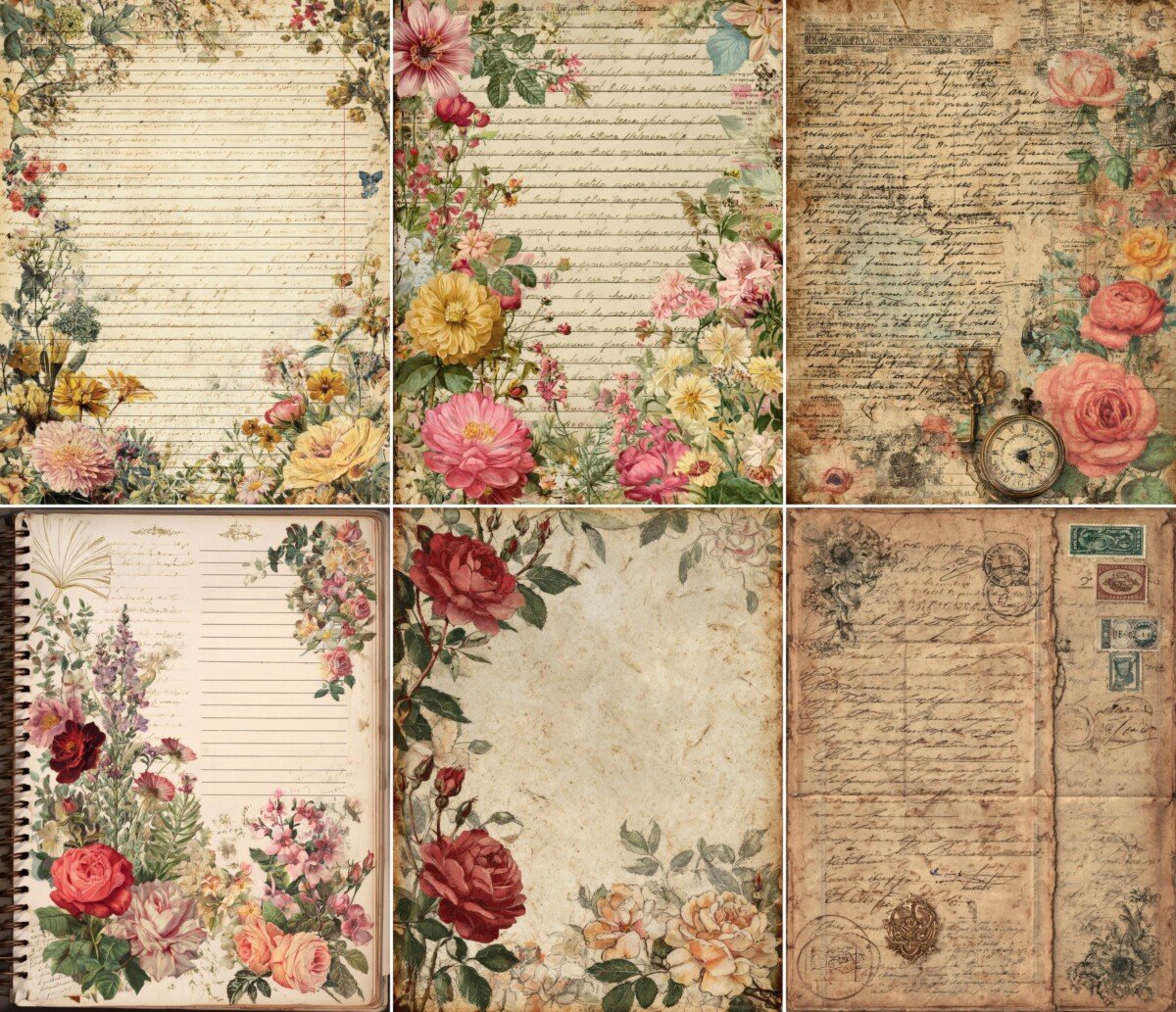 vintage preview 4 – Journal Pages