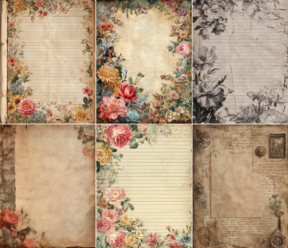 vintage preview 7 – Journal Pages
