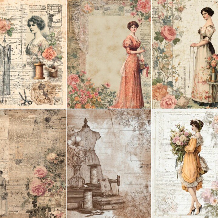 vintage preview 2 – Journal Pages