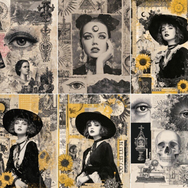 witchcore – 39 Witchcore Occult Junk Journal Pages