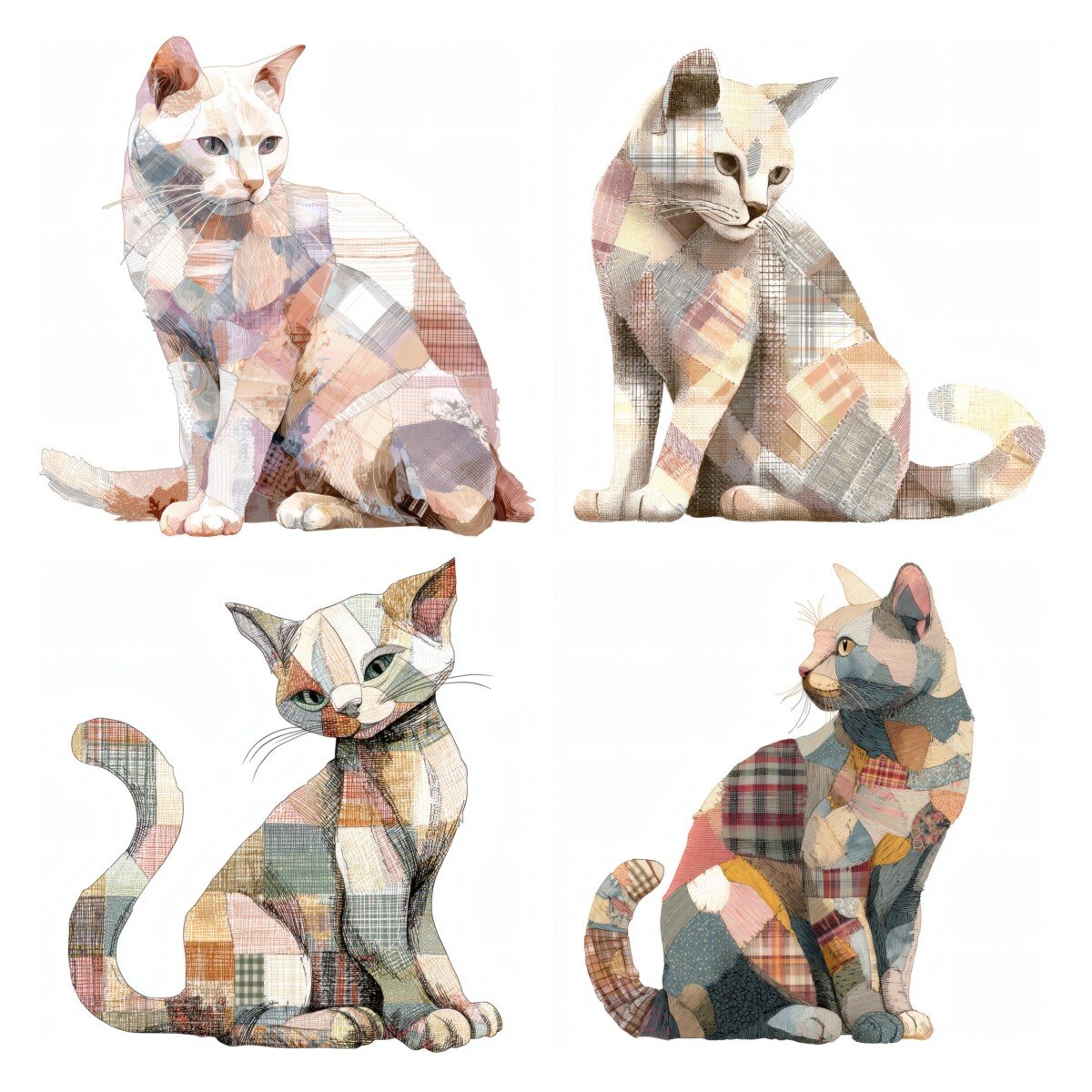 cat – 32 Cat Junk Journal Fussy Cuts