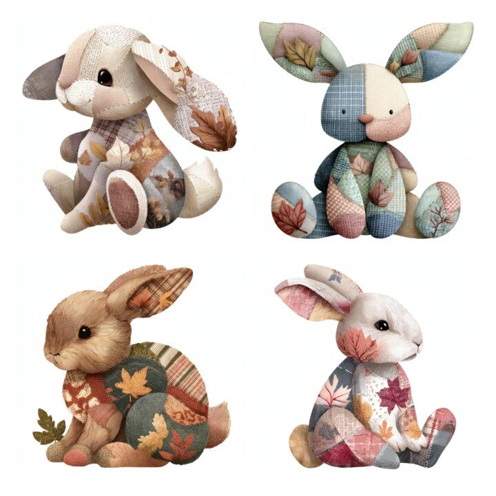 bunny – 32 Bunny Junk Journal Ephemera Cutouts