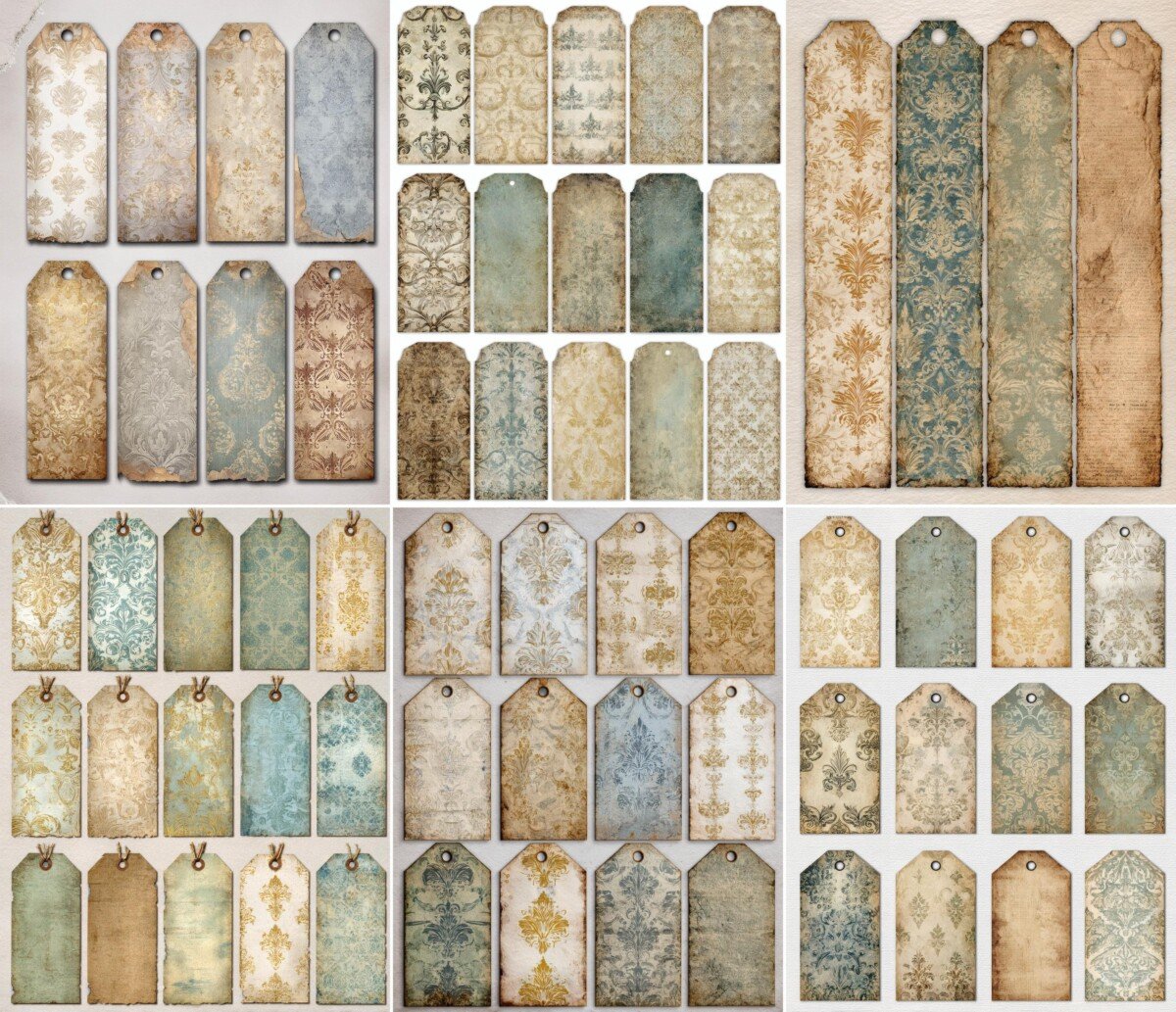 french – 100+ French Wallpaper Victorian Junk Journal Ephemera Labels & Tags