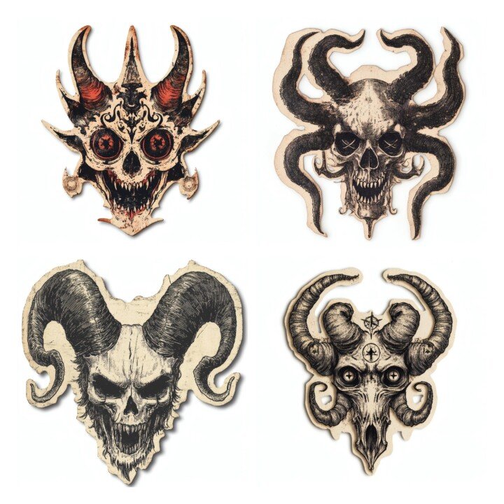 vintage – Vintage Monster Tattoo Die Cuts Cutouts