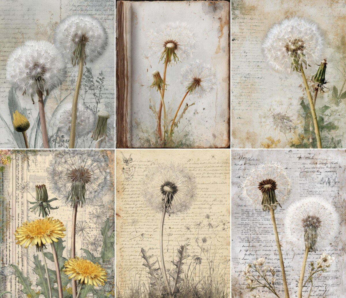 dandelion preview 2 – Journal Pages