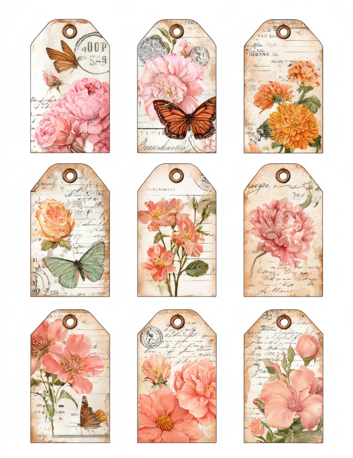 floral preview 6 – Labels & Tags