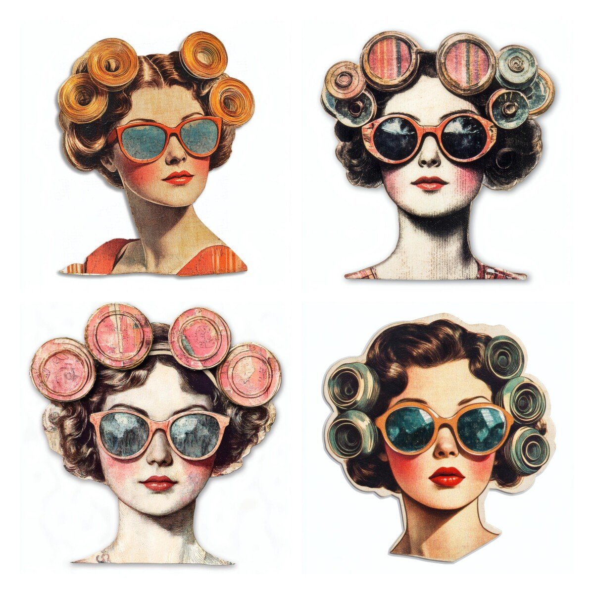 retro – Retro Glam Girl Vintage Fashion Ephemera Pack Cutouts