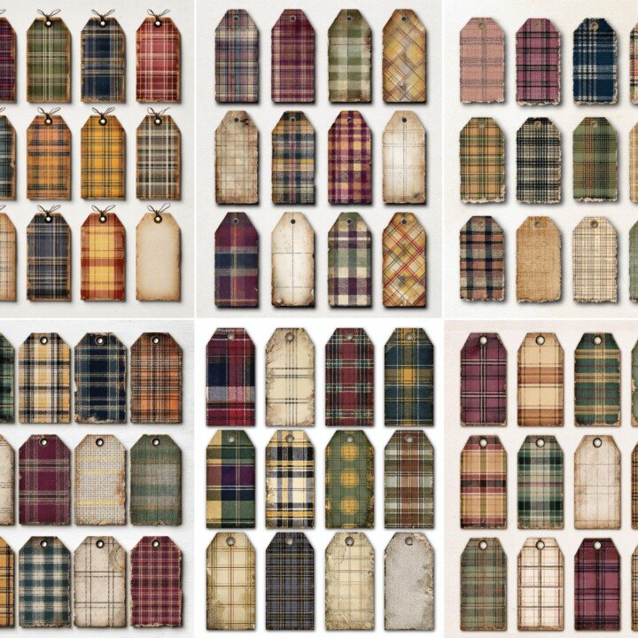 plaid – 200+ Plaid Pattern Tags Printable