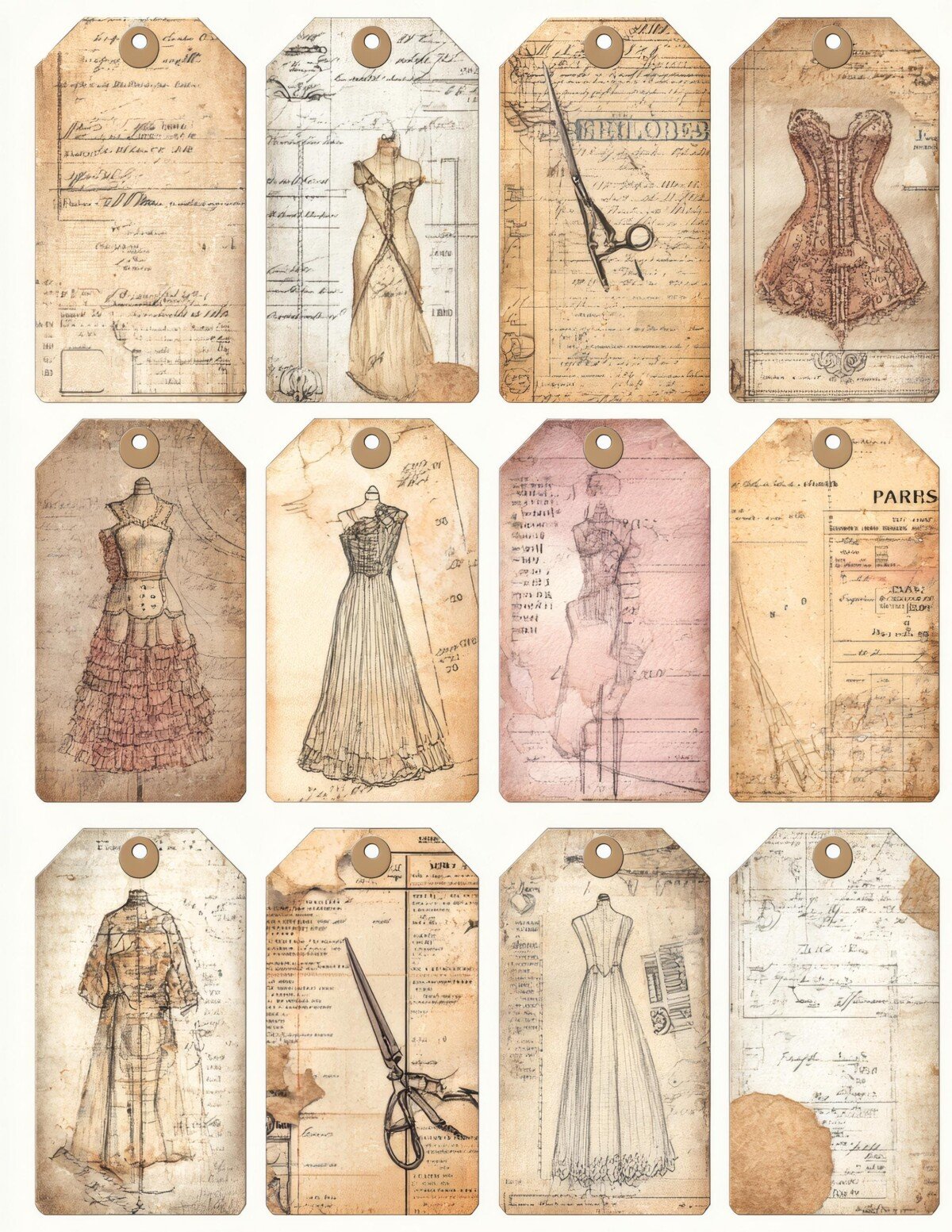 vintage preview 7 – Fussy Cuts