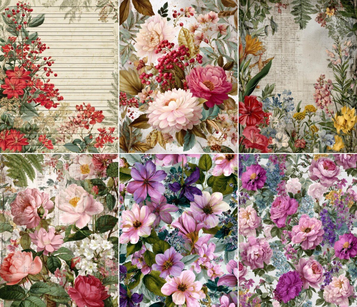 floral preview 6 – Journal Pages