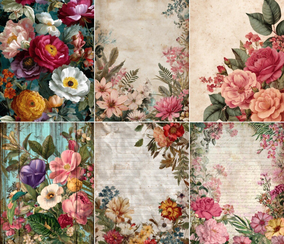 floral preview 7 – Journal Pages