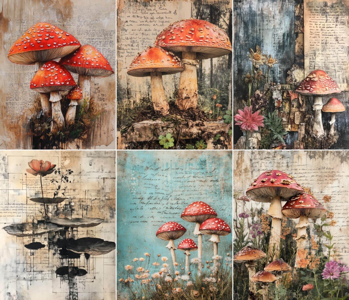 botanical – 52 Botanical Mushroom Journal Pages