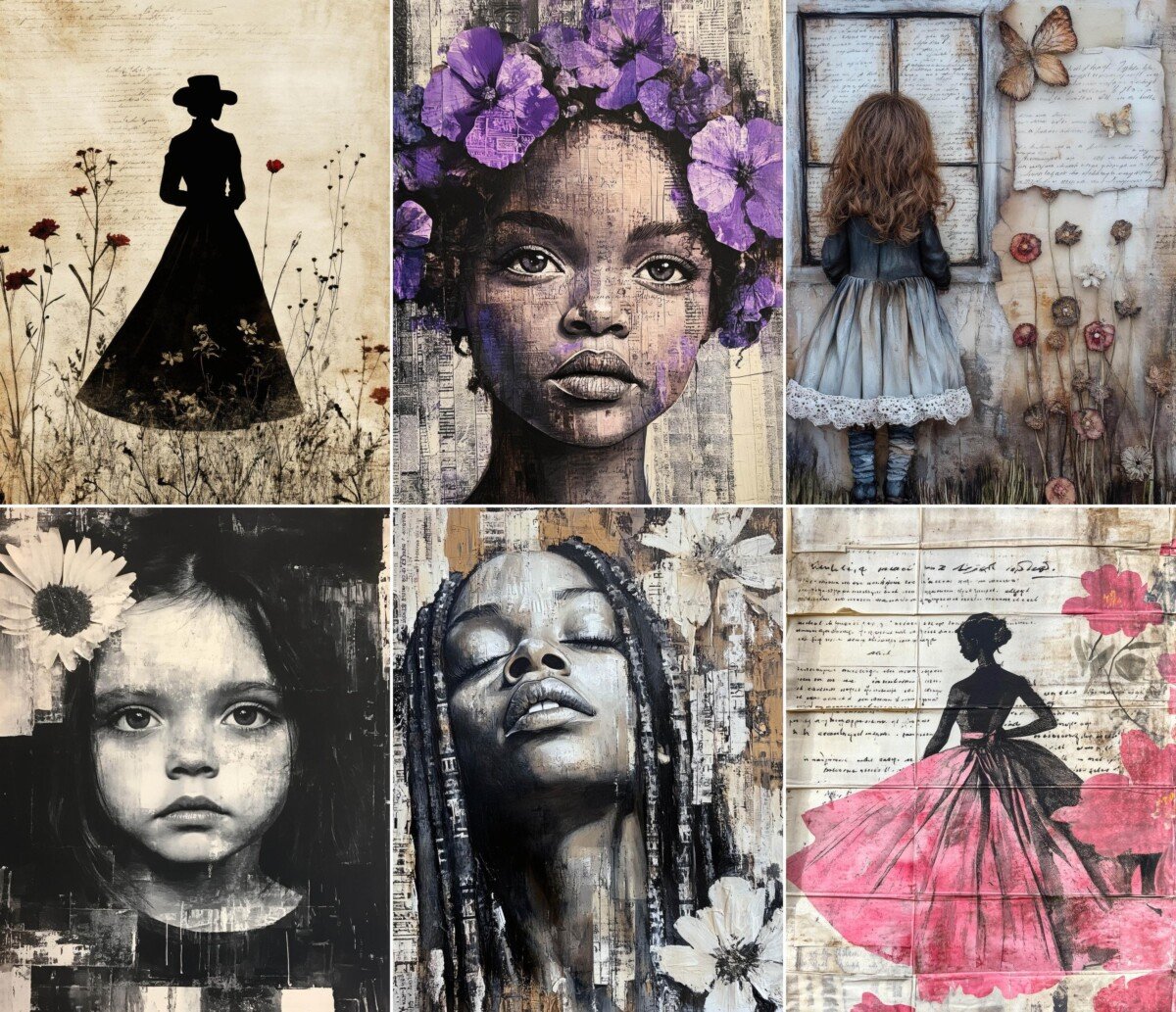gothic – 56 Gothic Woman Journal Pages