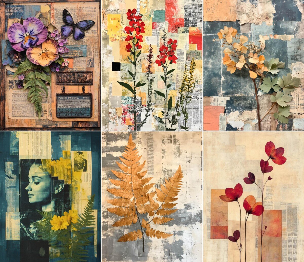 pressed – 52 Pressed Wildflower Journal Pages