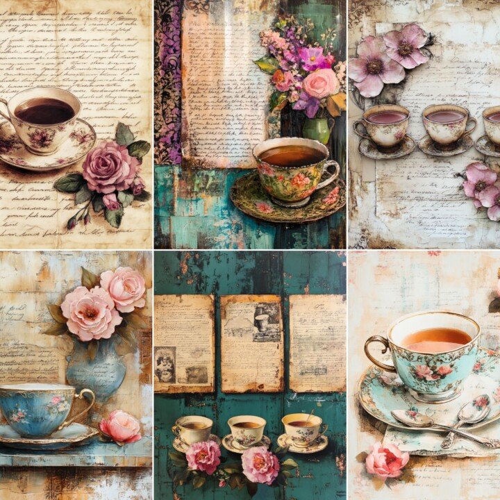 victorian – 56 Victorian Tea Party Journal Pages